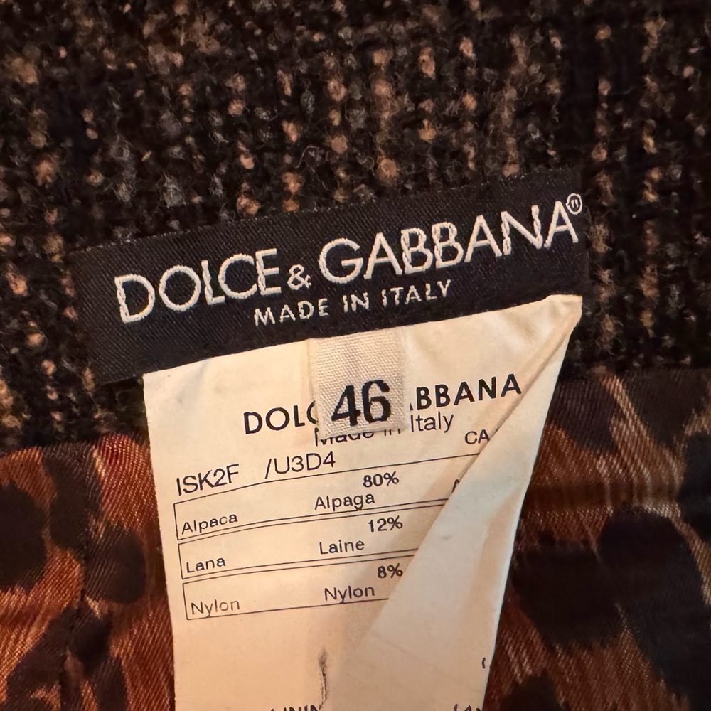 Vintage Dolce & Gabbana Tweed Pencil Skirt - Picture 7 of 7
